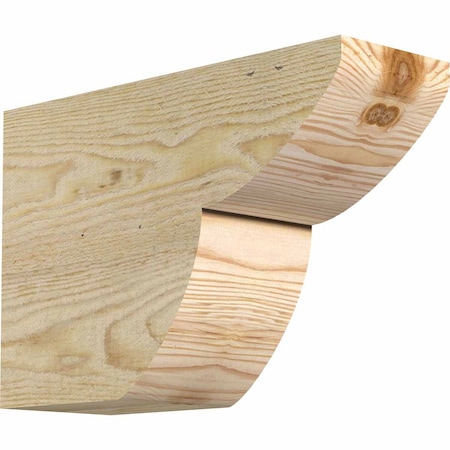 Ekena Millwork Crestline Rough Sawn Rafter Tail, Douglas Fir, 4"W x 8"H x 12"L RFT04X08X12CRE00RDF